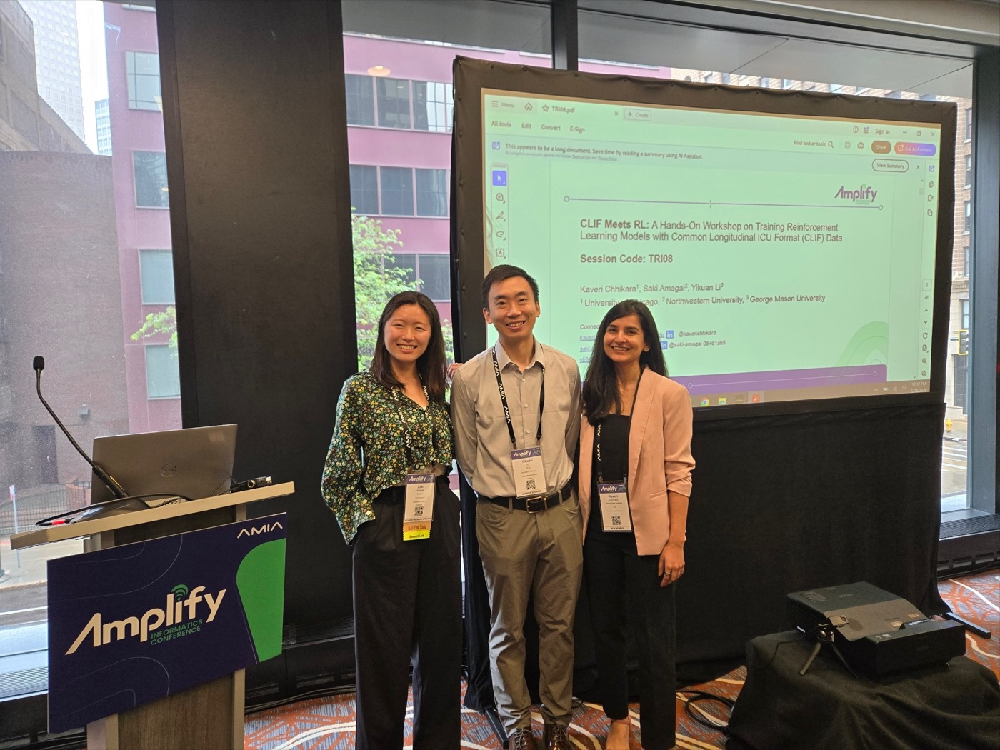 CLIF Meets RL workshop presenters at AMIA Amplify 2026