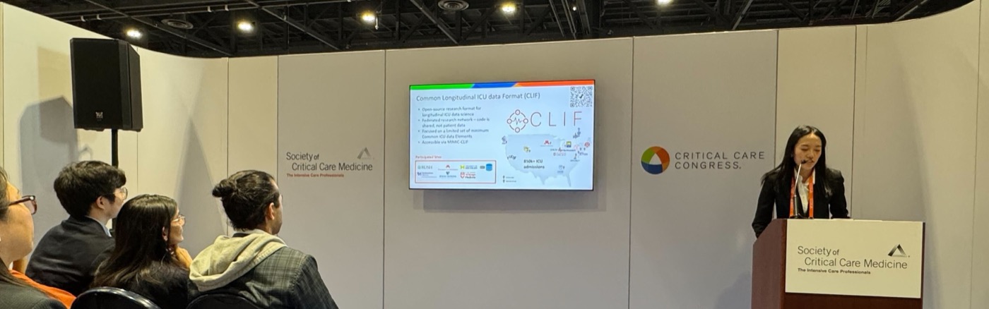 CLIF overview presented at the SCCM 2026 Critical Care Congress